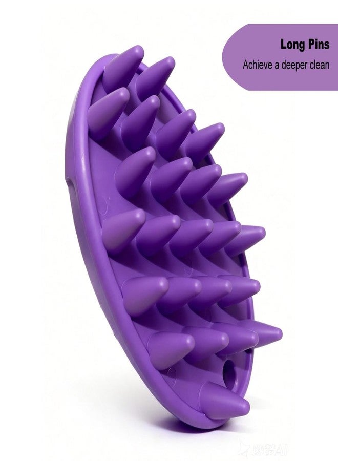 Metopets Rubber Curry Brush for Short Haired Dogs, Gentle Curry Comb with Long Pins, Use Wet as Bath Scrubber or Dry for Grooming Loose Hair - Image 5