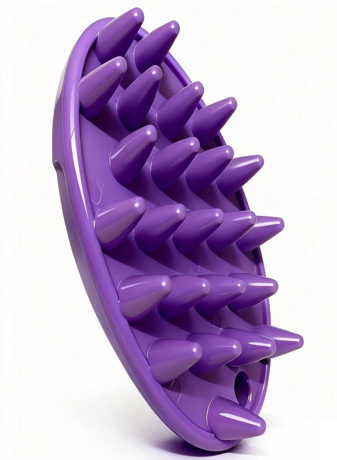 Metopets Rubber Curry Brush for Short Haired Dogs, Gentle Curry Comb with Long Pins, Use Wet as Bath Scrubber or Dry for Grooming Loose Hair - Image 1