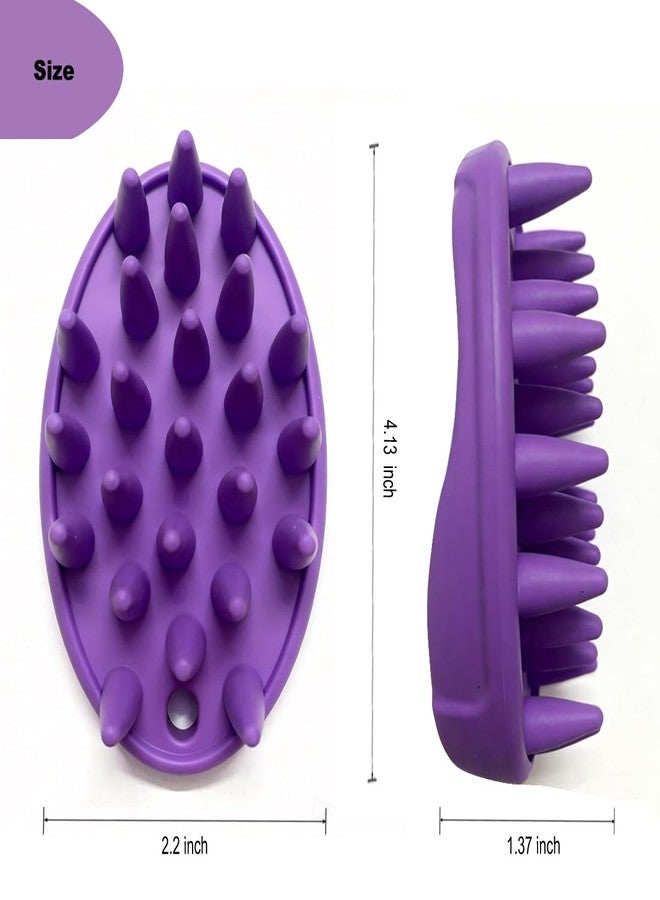 Metopets Rubber Curry Brush for Short Haired Dogs, Gentle Curry Comb with Long Pins, Use Wet as Bath Scrubber or Dry for Grooming Loose Hair - Image 4