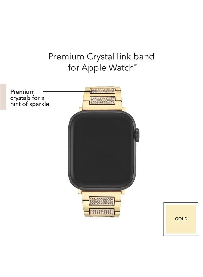 ANNE KLEIN سوار أنيق مزين بالكريستال الفاخر لساعة Apple Watch، آمن وقابل للتعديل، وبديل لسوار Apple Watch، يناسب معظم المعاصم