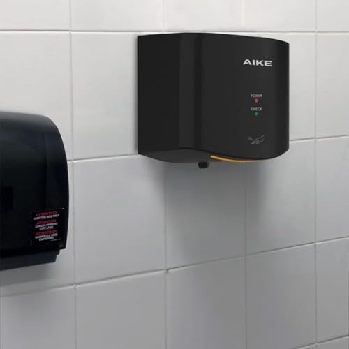 AIKE Air Wiper Compact Hand Dryer 110V 1400W Black (with 2 Pin Plug) Model AK2630 - Image 4
