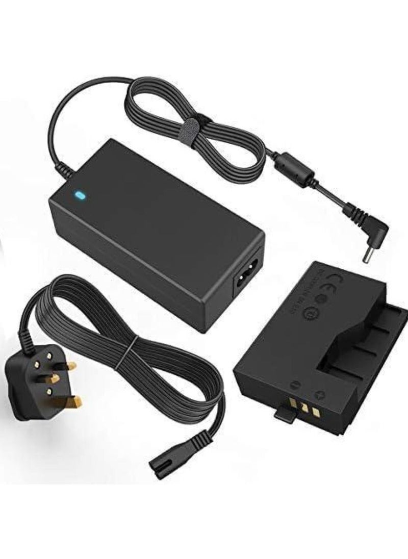 TIGER - ACK-E10 AC Power Adapter & LP-E10 DR-E10 Dummy Battery Coupler Kit - Continuous Power Supply for Canon EOS Rebel T3 T5 T6 T7 T100 1100D 1200D 1300D 2000D 4000D - Ideal for Studio & Long Shooting Sessions - Image 1