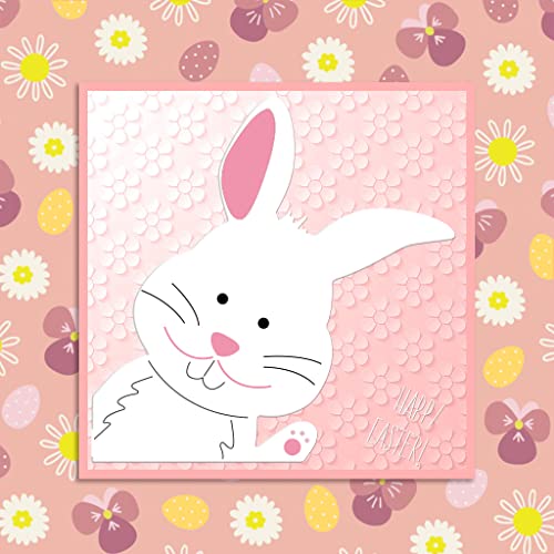 Hying Easter Bunny Cutting Dies for Card Making and Photo Album Decorations, Easter Words Die Cuts Rabbits Frame Dies Stencils Embossing Template for DIY Scrapbooking Craft - Image 4