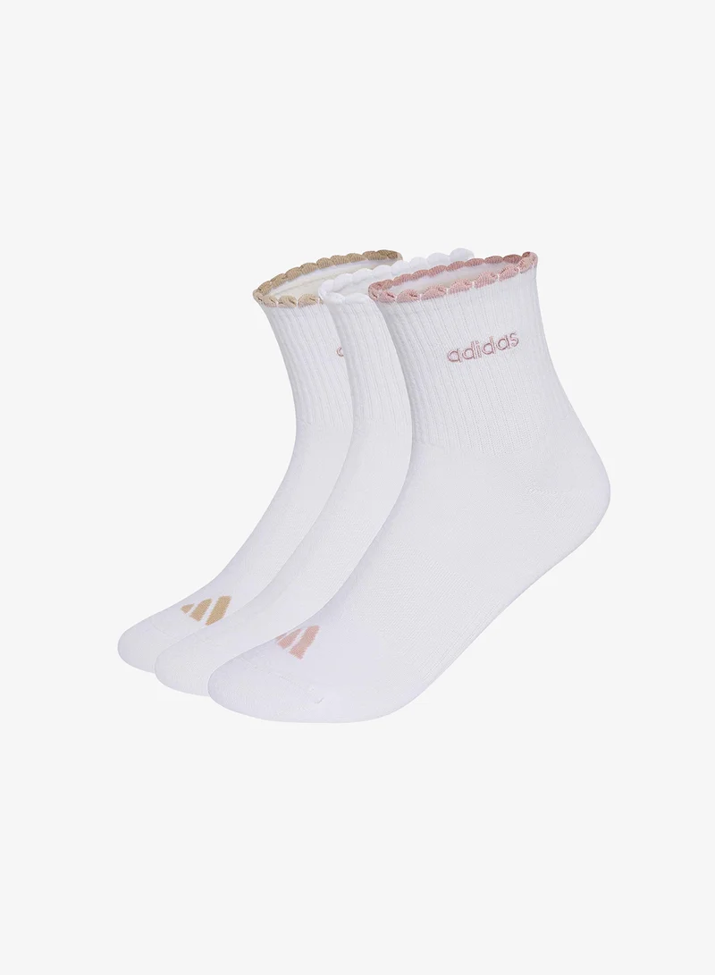 Adidas 3 Pack Quarter Socks