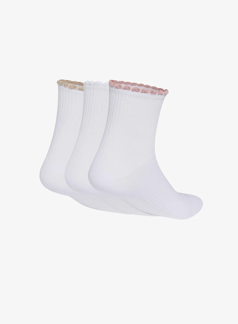 Adidas 3 Pack Quarter Socks