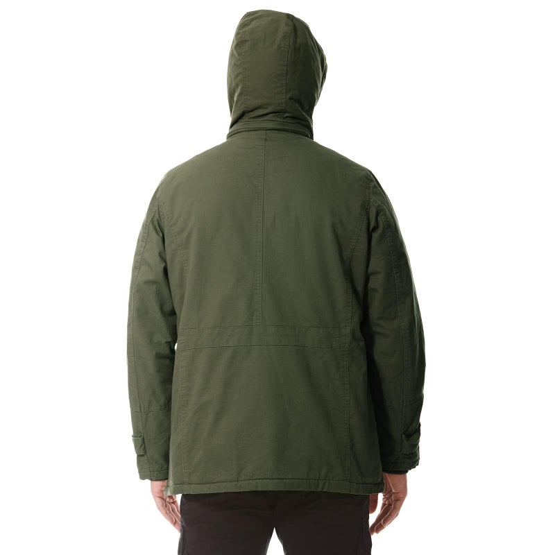 Dr.Cyril Mens Jacket Winter Casual Fleece Lined Cotton Thick Military Tactical Hooded Work Coats with Cargo Pocketsï¼Œ ArmyGreen XL - Image 3