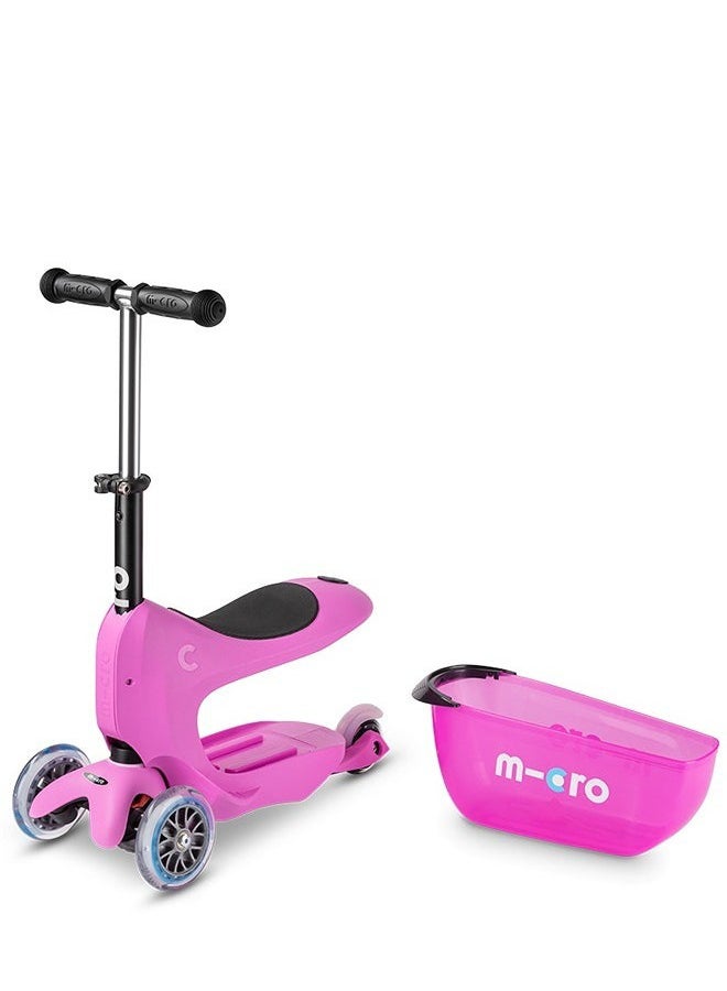 Micro Scooters |Mini 2 Go Classic | Lightweight | Storage Box|Boys & Girls | 1-5 years | Pink | Scooters | Scooter for Boys | Scooter for Kids | Kids Scooter | Outdoor Scooter| Ride on Scooter | Scooter for Girls - Image 2