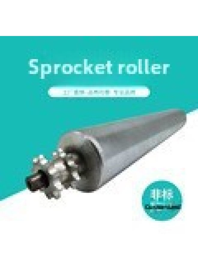 Sprocket Roller Assembly Line Roller Double Row Sprocket Unpowered Roller Conveyor Roller Roller-Specifications:50-108  - Image 1