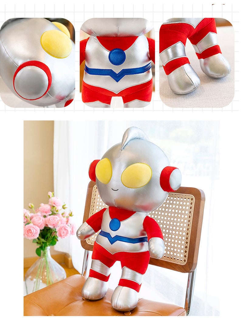 40 CM Cute Cartoon Red Ultraman Plush Toy Soft Stuffed Doll For Girls And Boys All Ages Gift  - Image 3