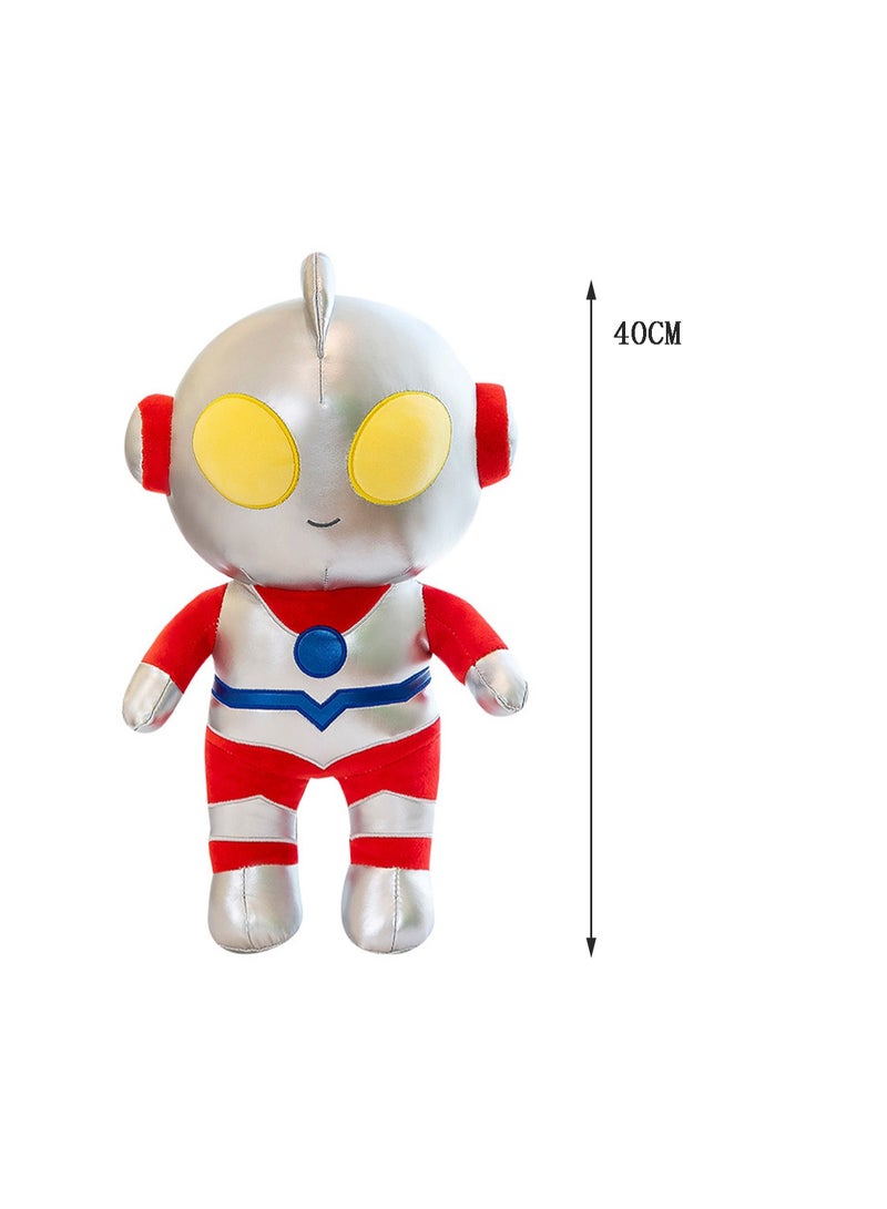 40 CM Cute Cartoon Red Ultraman Plush Toy Soft Stuffed Doll For Girls And Boys All Ages Gift  - Image 2