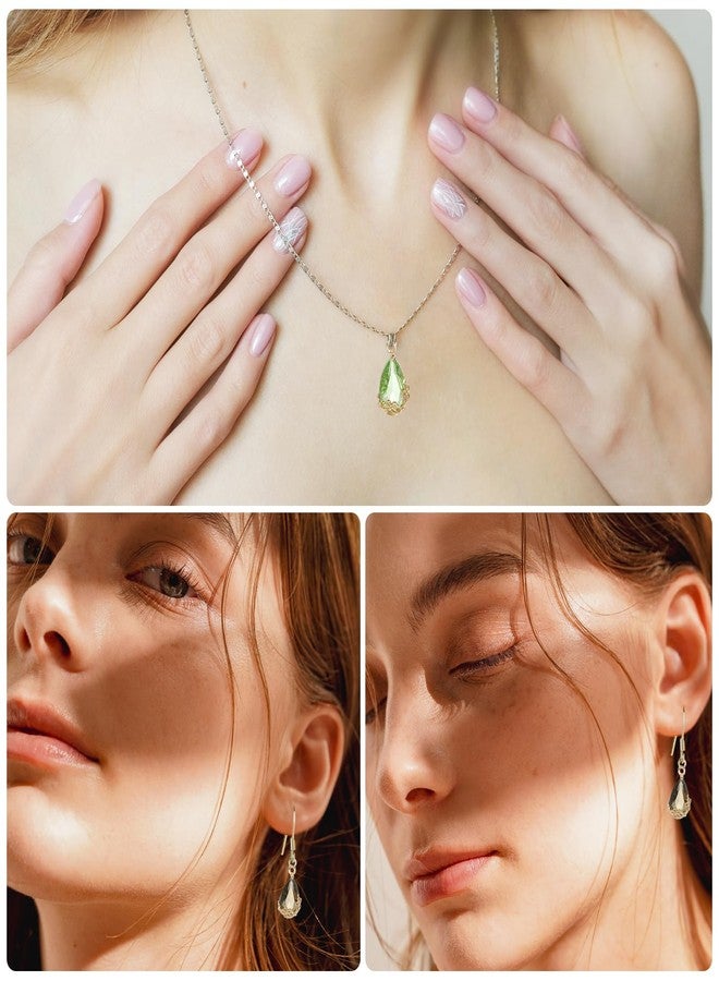 YOKIVE 50 Pcs Faceted Teardrop Rhinestone Gemstone Charms, Gold Plated Glass Crystal Dangle Pendants, Great for Necklace Earring Bracelet Pendant Jewelry DIY Craft(Dark Blue, 16 x 9mm) - Image 5