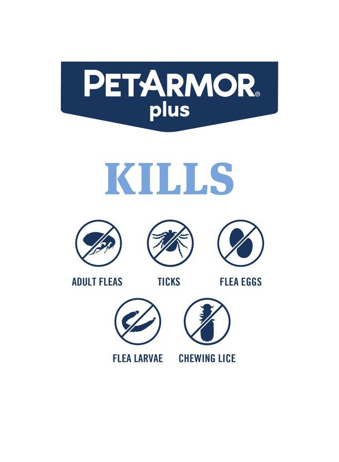 PetArmor Plus Flea and Tick Prevention for Dogs, Large Dog Flea and Tick Treatment, 3 Doses, Waterproof Topical, Fast Acting (45-88 lbs) - Image 4