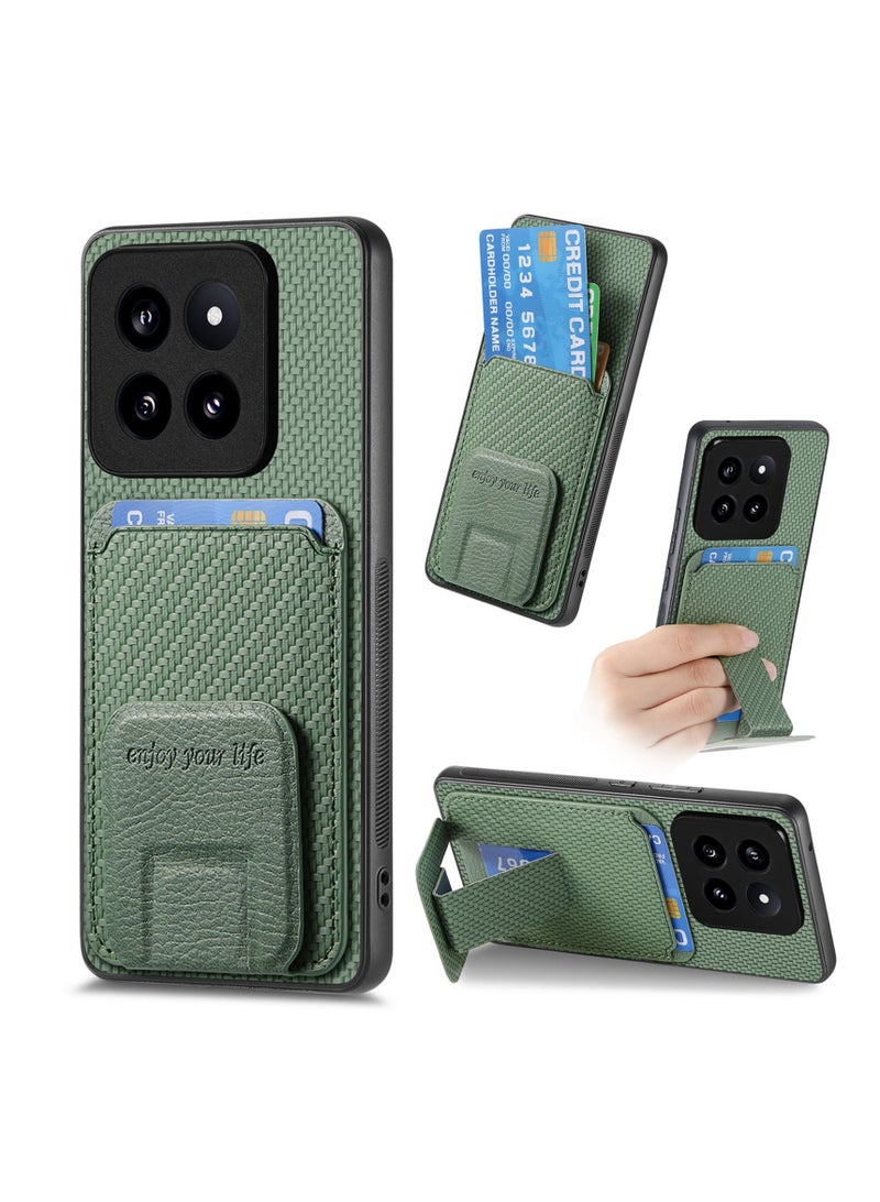 The phone case is suitable for Xiaomi 14 Pro, ultra-thin anti-slip and shockproof phone case, Xiaomi 14 Pro phone case with card pocket