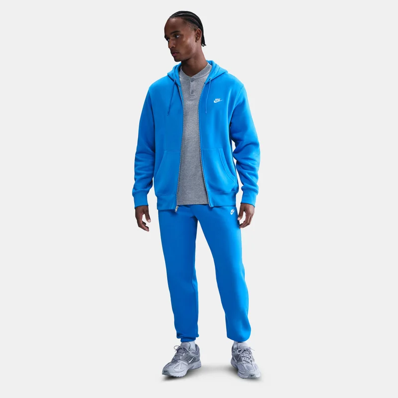 Nike Blue Men's Club French Terry Full-Zip Hoodie for Men | Best Price UAE