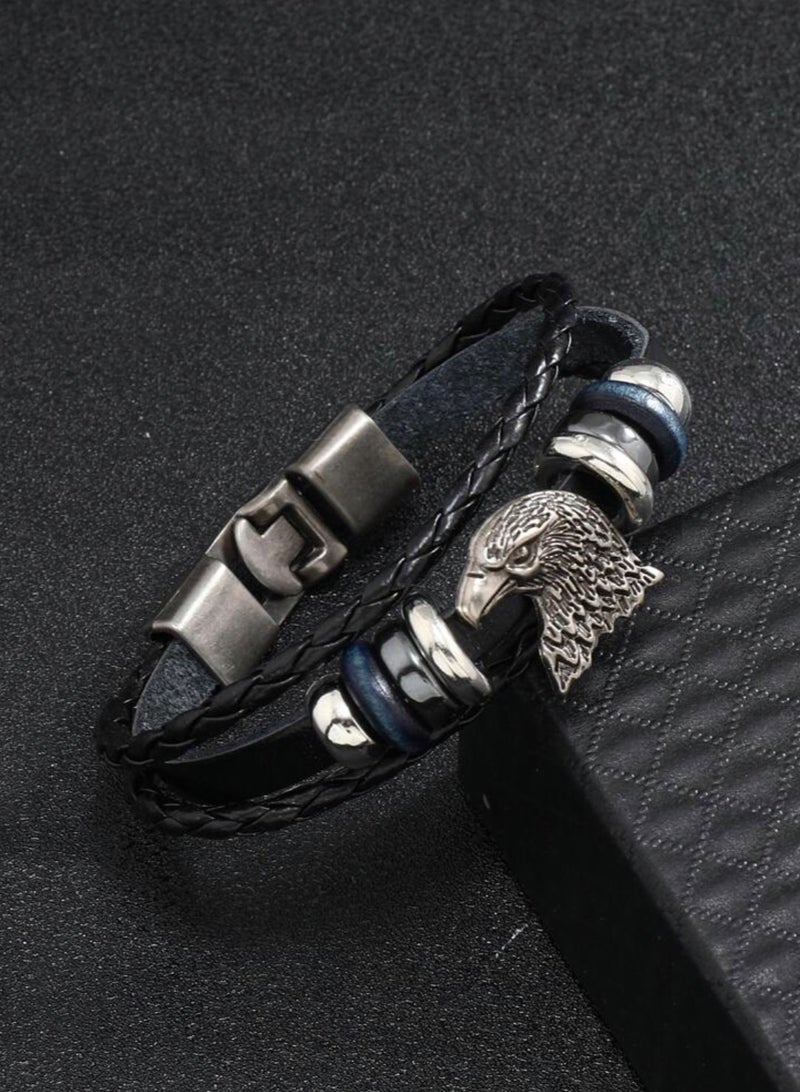 جوليري إيفريداي اسوارة رجالية أنيقة مصنوعة من الجلد الاصطناعي عالي الجودة - Image 2