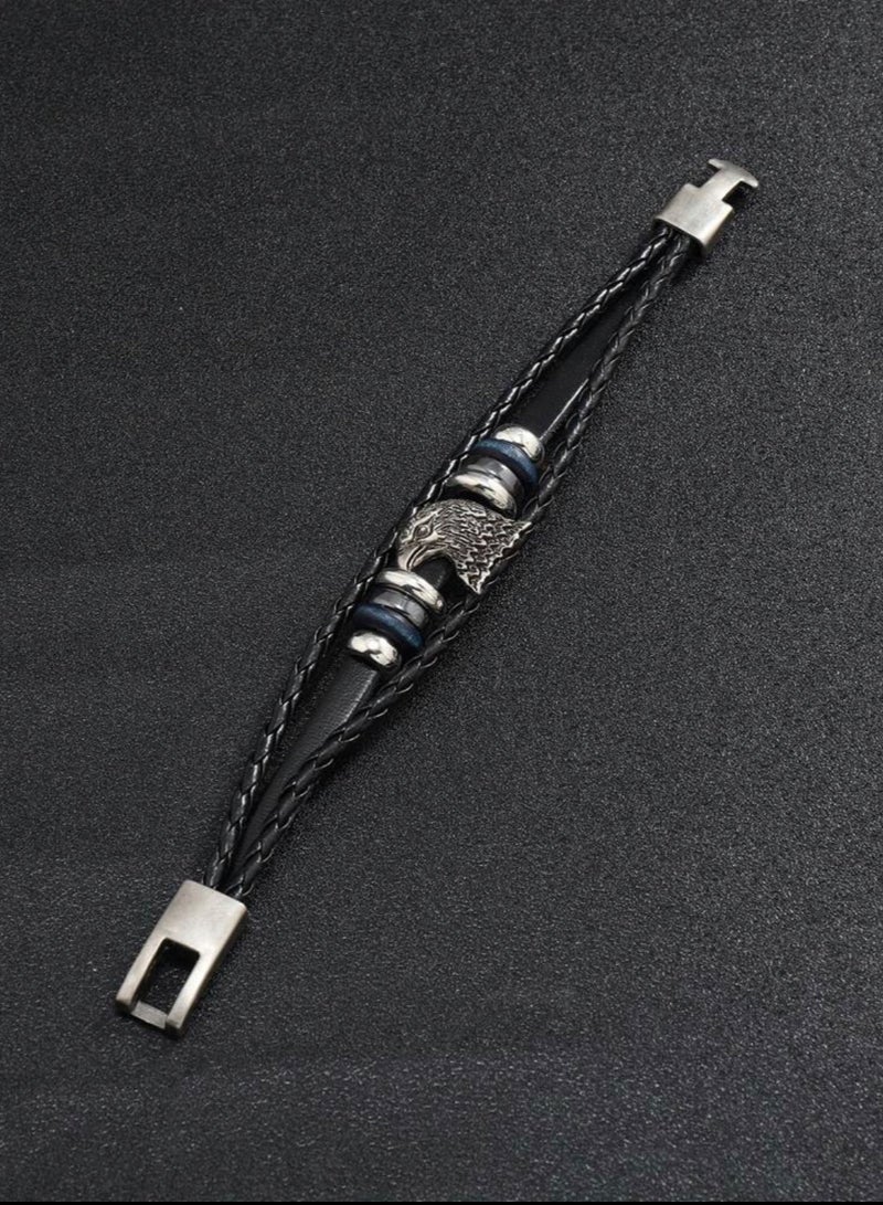 جوليري إيفريداي اسوارة رجالية أنيقة مصنوعة من الجلد الاصطناعي عالي الجودة - Image 3