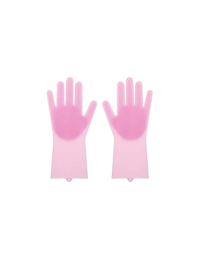 Magic Silicone Dish Washing Gloves One Size - Image 1