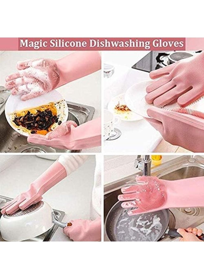Magic Silicone Dish Washing Gloves One Size - Image 3