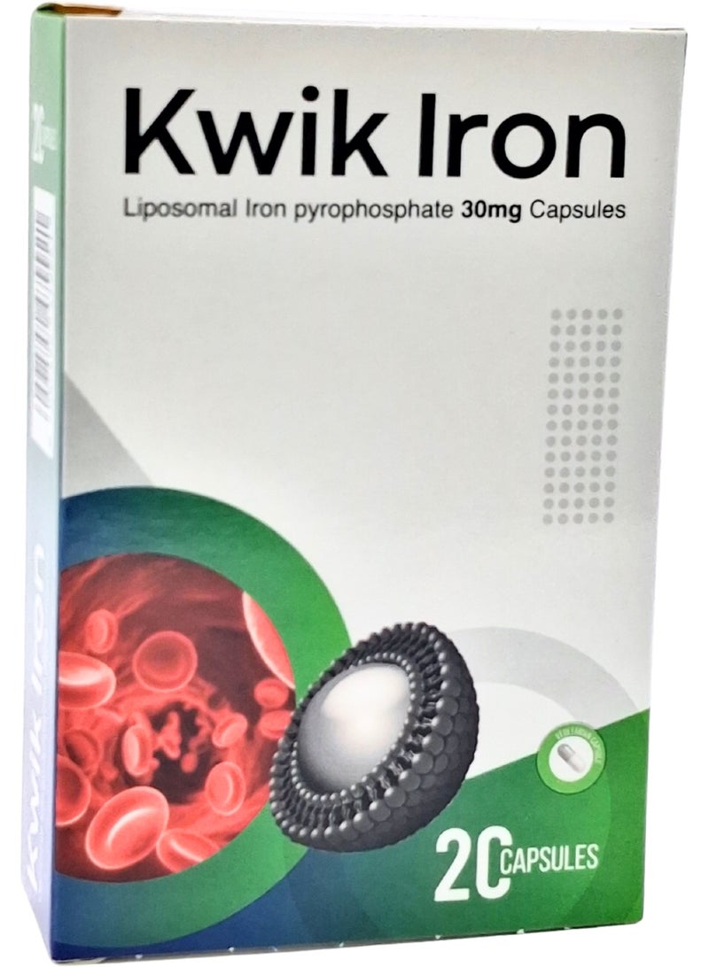 Kwik Iron 30Mg Capsules 20'S