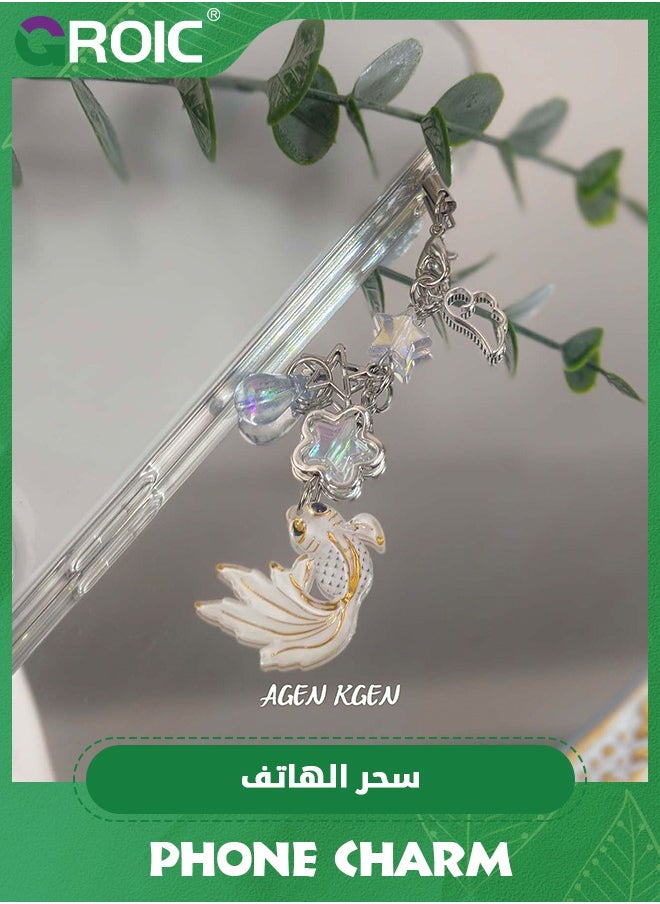 GROIC Aesthetic Y2K Phone Charm Cute Cell Phone Charms Strawberry Star Heart Phone Straps Charms Y2K Accessories for Women Phone Bag Camera Pendants Decor  - Image 3