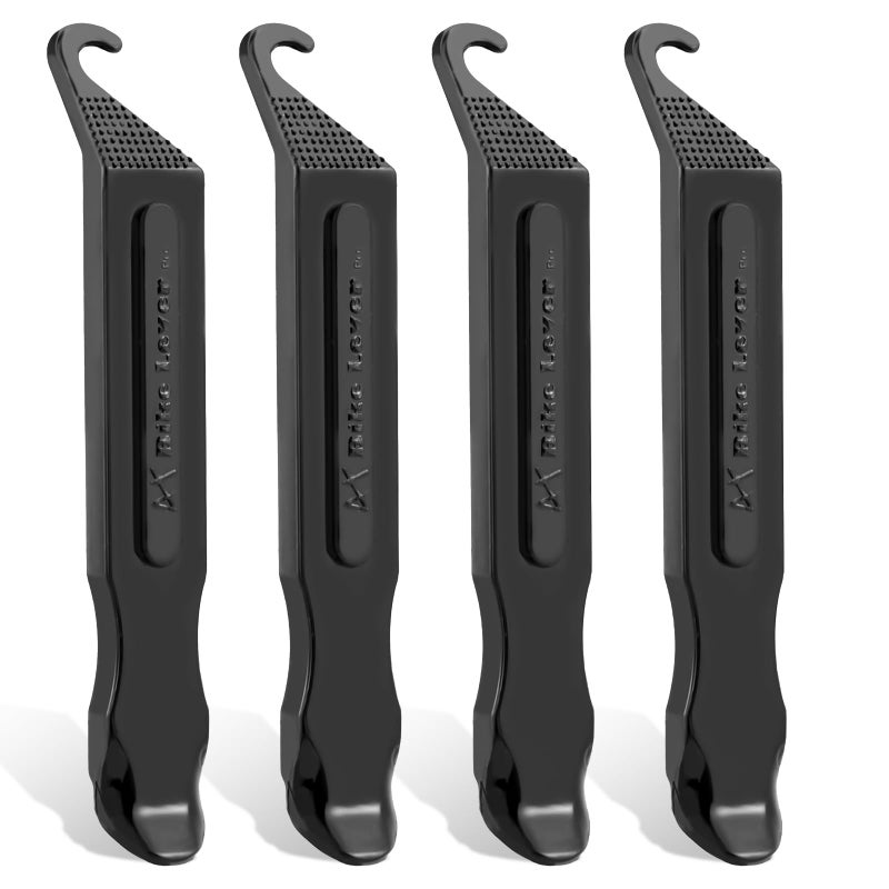 Tragoods Bike Tire Levers Ultra Strong PC Plastic Bicycle Tire Removal Changing Tool for Road or Mountain Bike Tires Set of 4 Black - Image 3