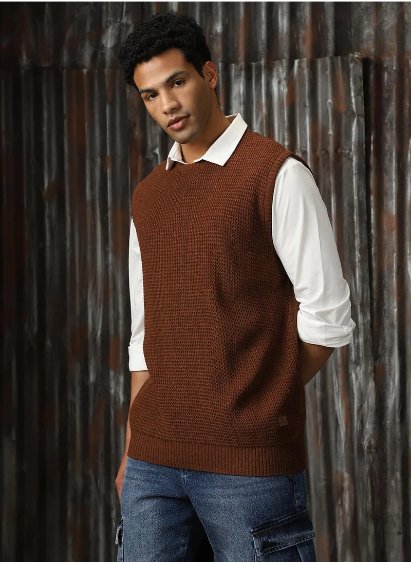 هاي ستار Men Brown Sweaters