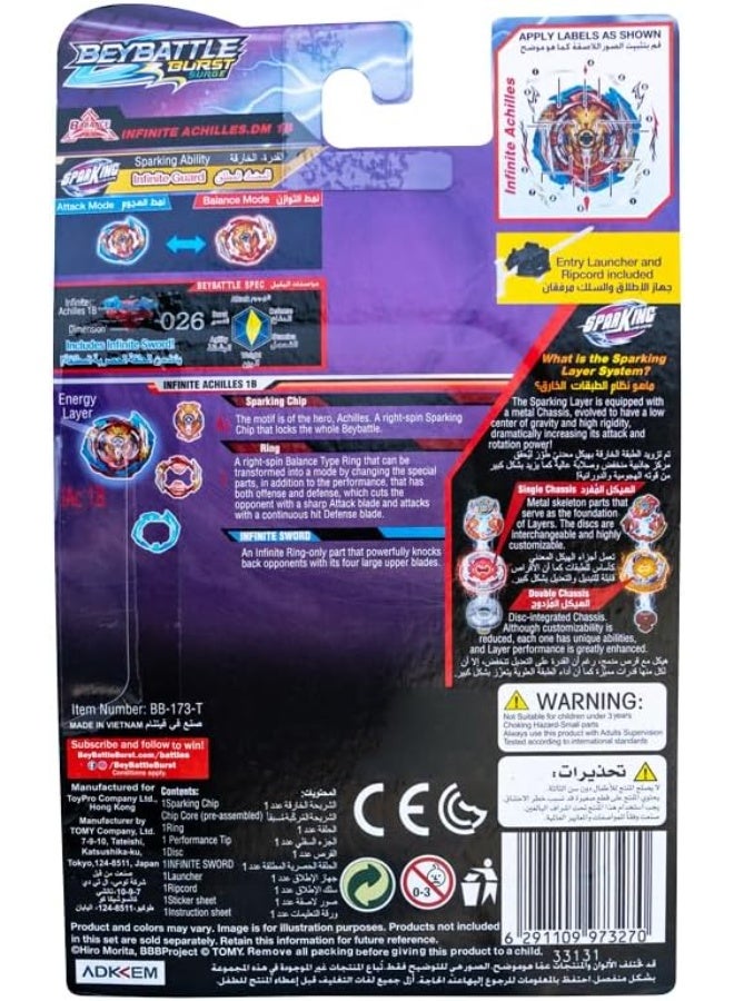 BeyBlade Burst Takara Tomy - The Original Beyblade Infinite Achilles S - Image 2