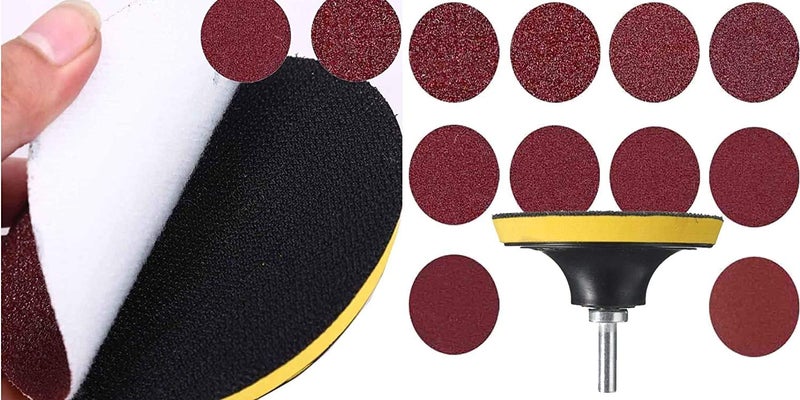 DIY Crafts DIY Crafts 50 Pcs Sandpaper Backer Pad M10 Nut 3 Inch Sanding Discs 601202408001000 Grit Sandpaper Assortment B50 Pcs Sandpaper Backer Pad M10 Nut - Image 3
