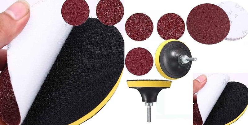 DIY Crafts DIY Crafts 50 Pcs Sandpaper Backer Pad M10 Nut 3 Inch Sanding Discs 601202408001000 Grit Sandpaper Assortment B50 Pcs Sandpaper Backer Pad M10 Nut - Image 2
