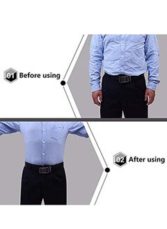 SYOSI Mens Shirt Stays Military Adjustable Elastic Garter Straps Sock Non-slip Locking Clamps Long-Lasting Shirt Stays Signature Shirt Stays Shirts Holder for Men (Y-Style, Select Series)  - Image 3