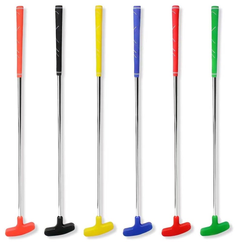 Crestgolf 6pcs Two Way Junior Golf Putter Kids Putter Both Left and Right Handed Easily Use 5 Sizes for Ages 3-5 6-8 9-12 13-15 Adult (29 inch)