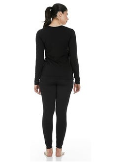 RATSAW Ultra Soft Thermal Underwear for Women Long Johns Set with Fleece Lined  - Image 2