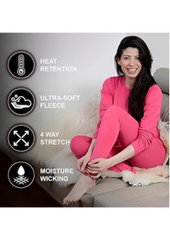 RATSAW Ultra Soft Thermal Underwear for Women Long Johns Set with Fleece Lined  - Image 3