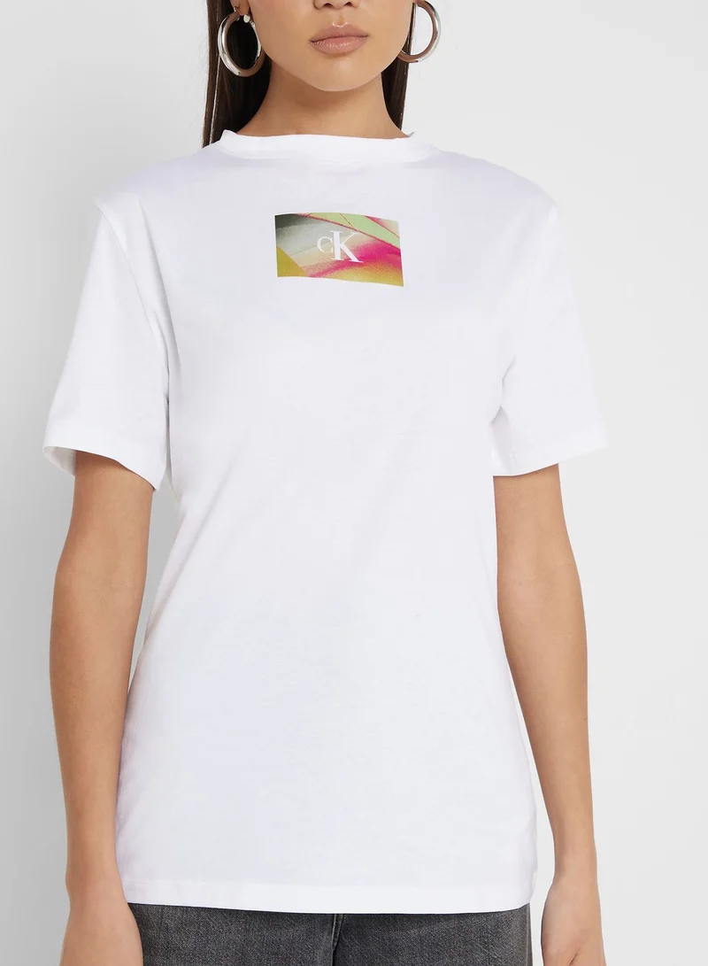 Calvin Klein Jeans Crew Neck Slim Fit Logo T-Shirt