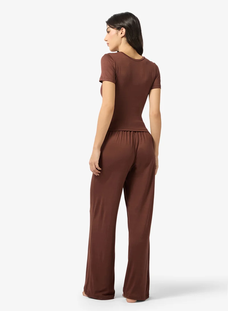 Ginger Soft Touch Top & Pant Loungewear Set