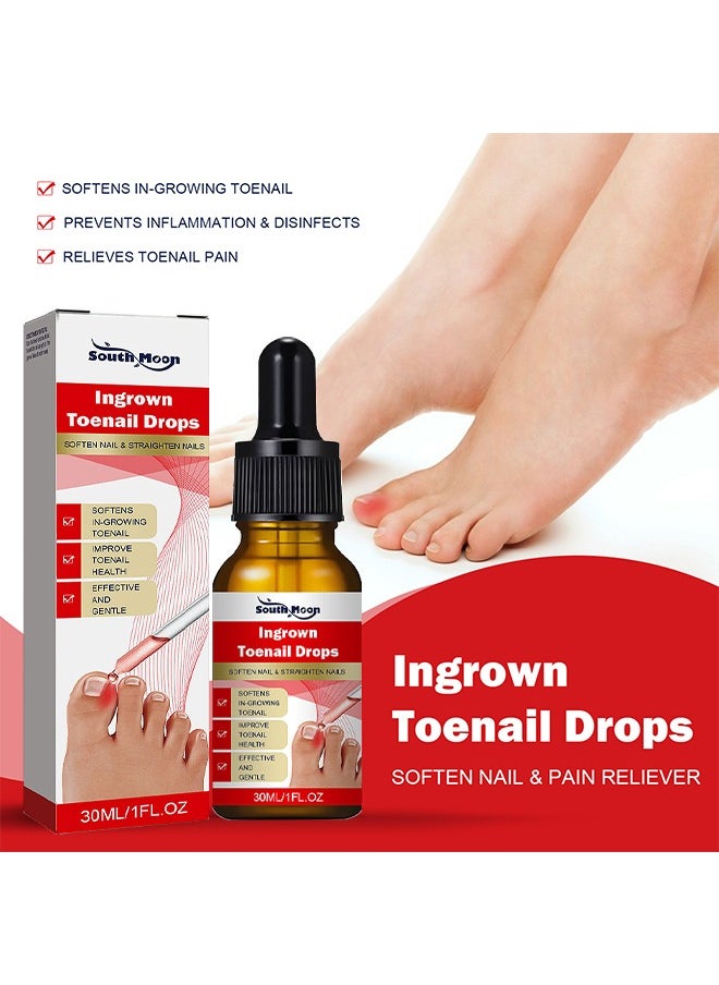 SOUTH MOON - Ingrown Toenail Drops Repair Essence, Nail Care Essential Oil Cleans And Removes Gray Nails, Toe Nail Repair Treatment Extra Strength For Thick Nails Cracked Damaged Discolored Yellow Nails - Image 1