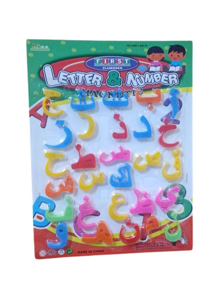 28-Piece Magnetic Alphabet Letter Multicolour - Image 1