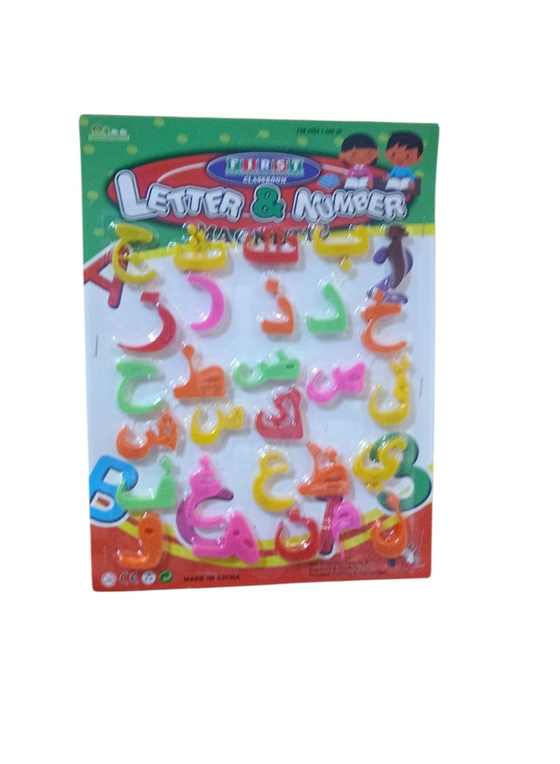 28-Piece Magnetic Alphabet Letter Multicolour - Image 3