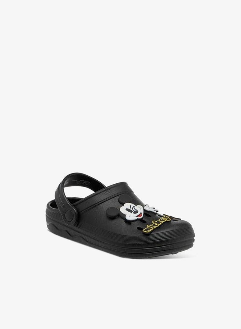 Disney Boys Mickey Mouse Applique Detail Clogs with Backstrap - Image 1