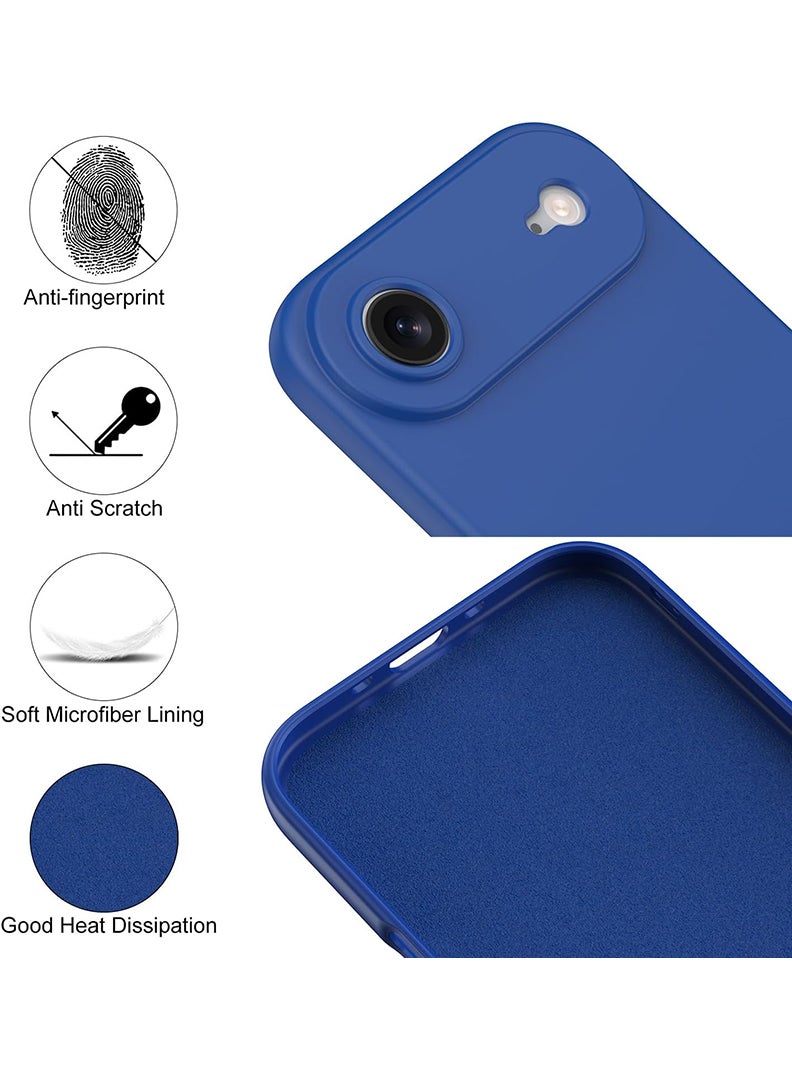 Theodor Protective Slim Fit Case Liquid Silicone Cover with Full Body Protection Anti-Scratch Shockproof Case For Apple iPhone 17 Air (Blue) Gemini - Black - Image 2
