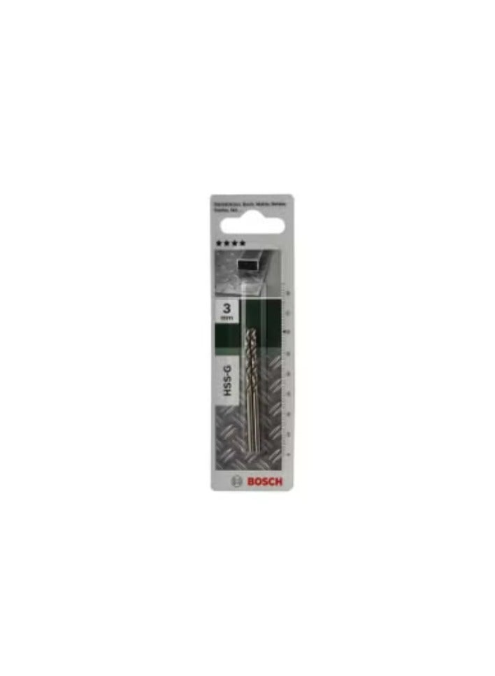 BOSCH Metal Drill Bit Hss G 3 Mm Pack Of 2