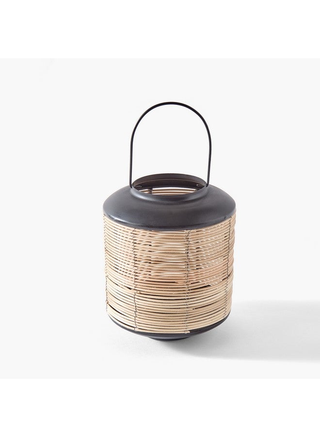 Home Box Drane Metal Lantern with Cane Wrap 18.5 x 18.5 x 22.5 cm  - Image 5