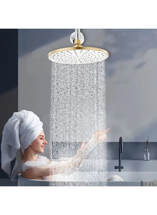 Black Adjustable High Pressure Rainfall Shower Head Easy Installation - Image 1