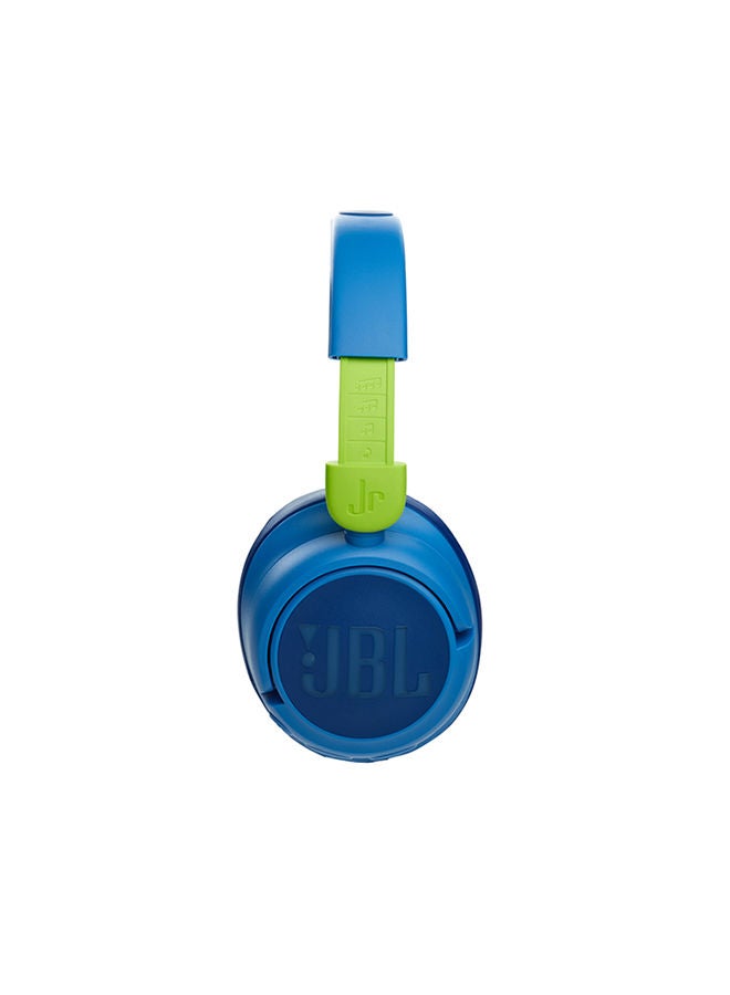 JBL JR460NC Wireless Over-Ear Noise Cancelling Kids Headphones, Built-In Mic, 30 Hour Battery, Designed for Kids, Detachable Audio Cable Blue - Image 5