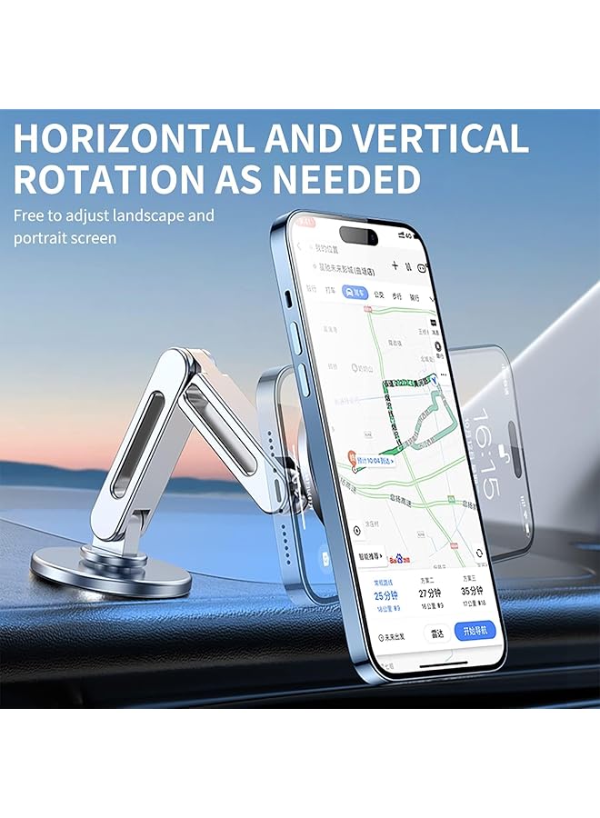 كاست ويف مناسب لحامل الهاتف المغناطيسي للسيارة Magsafe طويل الذراع قابل للتعديل للسيارة يدور 360 درجة حامل هاتف مغناطيسي للسيارة للوحة القيادة iPhone حامل الهاتف المحمول لـ Iphone 15 14 13 12 Pro Max - Image 5