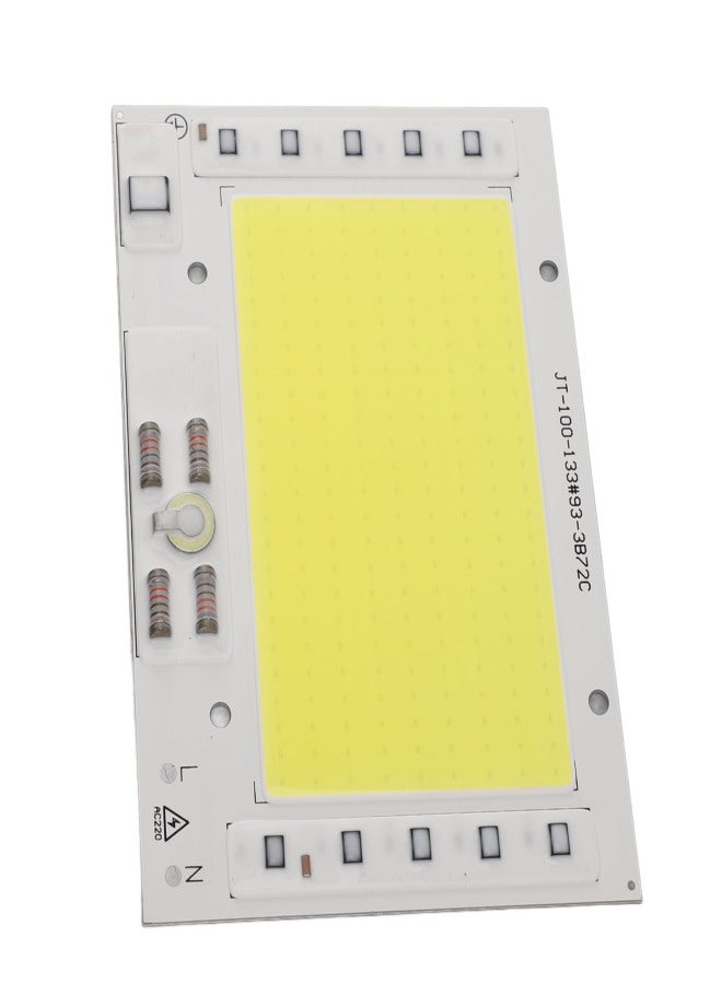 رقائق LED من نوع COB بقوة 100 واط، إضاءة بيضاء باردة ساطعة بدرجة حرارة لون 6500 كلفن، تعمل بجهد 220 فولت تيار متردد، مناسبة لمصابيح الإضاءة الخارجية التي يمكنك تركيبها بنفسك. - Image 3