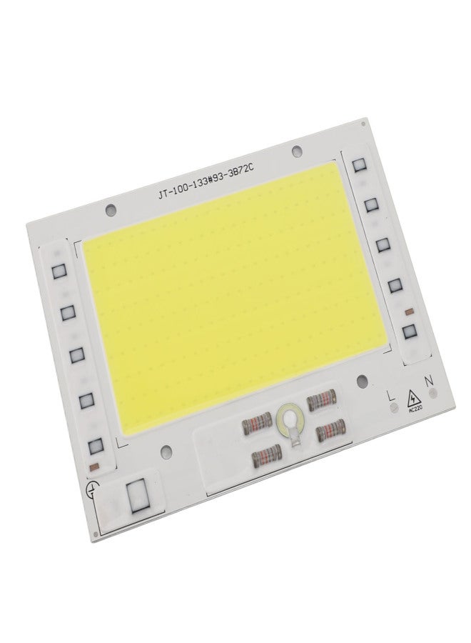 رقائق LED من نوع COB بقوة 100 واط، إضاءة بيضاء باردة ساطعة بدرجة حرارة لون 6500 كلفن، تعمل بجهد 220 فولت تيار متردد، مناسبة لمصابيح الإضاءة الخارجية التي يمكنك تركيبها بنفسك. - Image 4