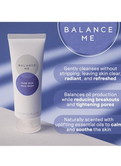 Balance Me Pure Skin Face Wash, Foaming Facial Cleanser for Combination Skin, Hydrating & Soothing, 4.23 fl oz (125 ml), Gentle & Refreshing - pzsku/Z92FAD21236CB7CD0BBD0Z/45/_/1740232113/fb3ce7b1-0362-44f8-bbe3-3efed17b9e26