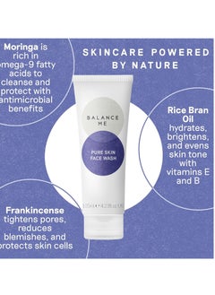 Balance Me Pure Skin Face Wash, Foaming Facial Cleanser for Combination Skin, Hydrating & Soothing, 4.23 fl oz (125 ml), Gentle & Refreshing - pzsku/Z92FAD21236CB7CD0BBD0Z/45/_/1740232115/38bc73e2-a98d-4519-9fdf-7e5e17b55c36