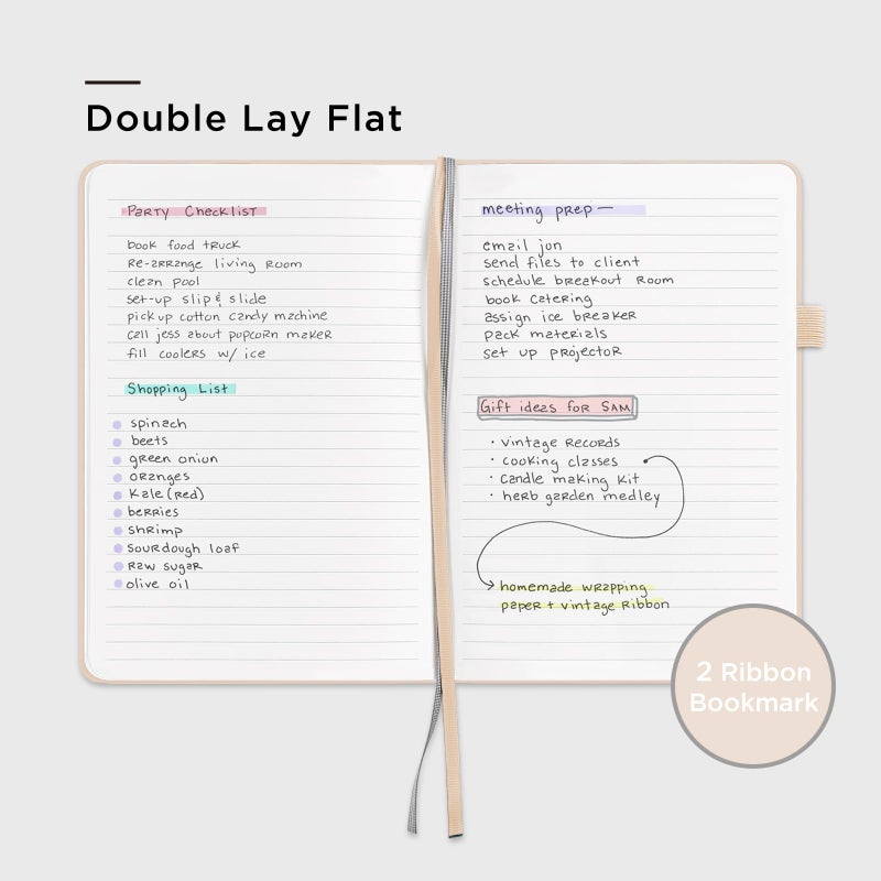&And Per Se ⩓ Per Se Lined Journal Notebook, 160 Pages, A5 5.7 x 8 inches College Ruled Thick Paper Notebook Journals for Writing, Hardcover Notebooks for Women Men Office School (1 Pack, Light Apricot) - Image 3